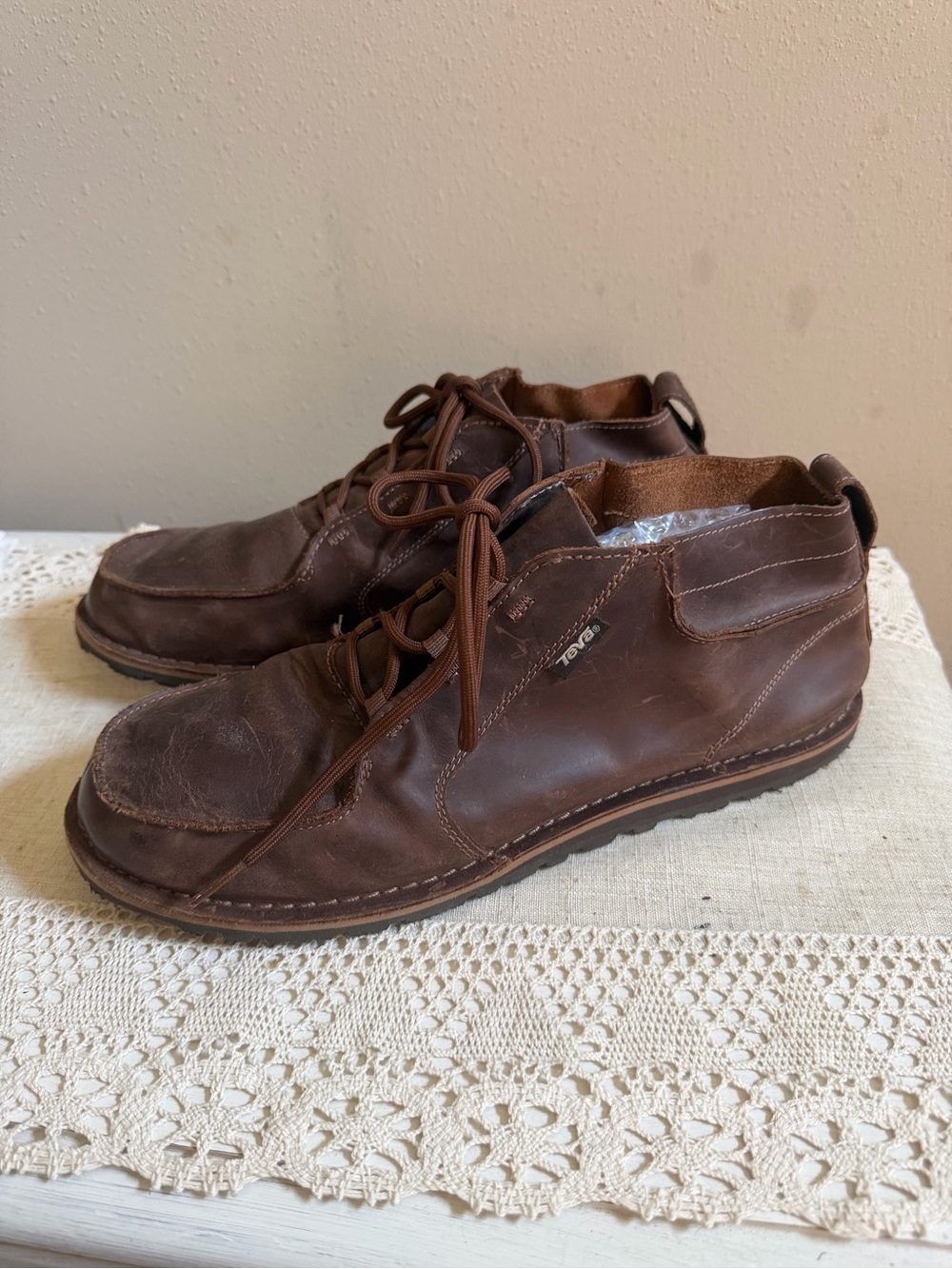 Teva Boots Mens 13 Brown Leather Mush Atoll Chukka
Ankle Lace Up Casual 1009164